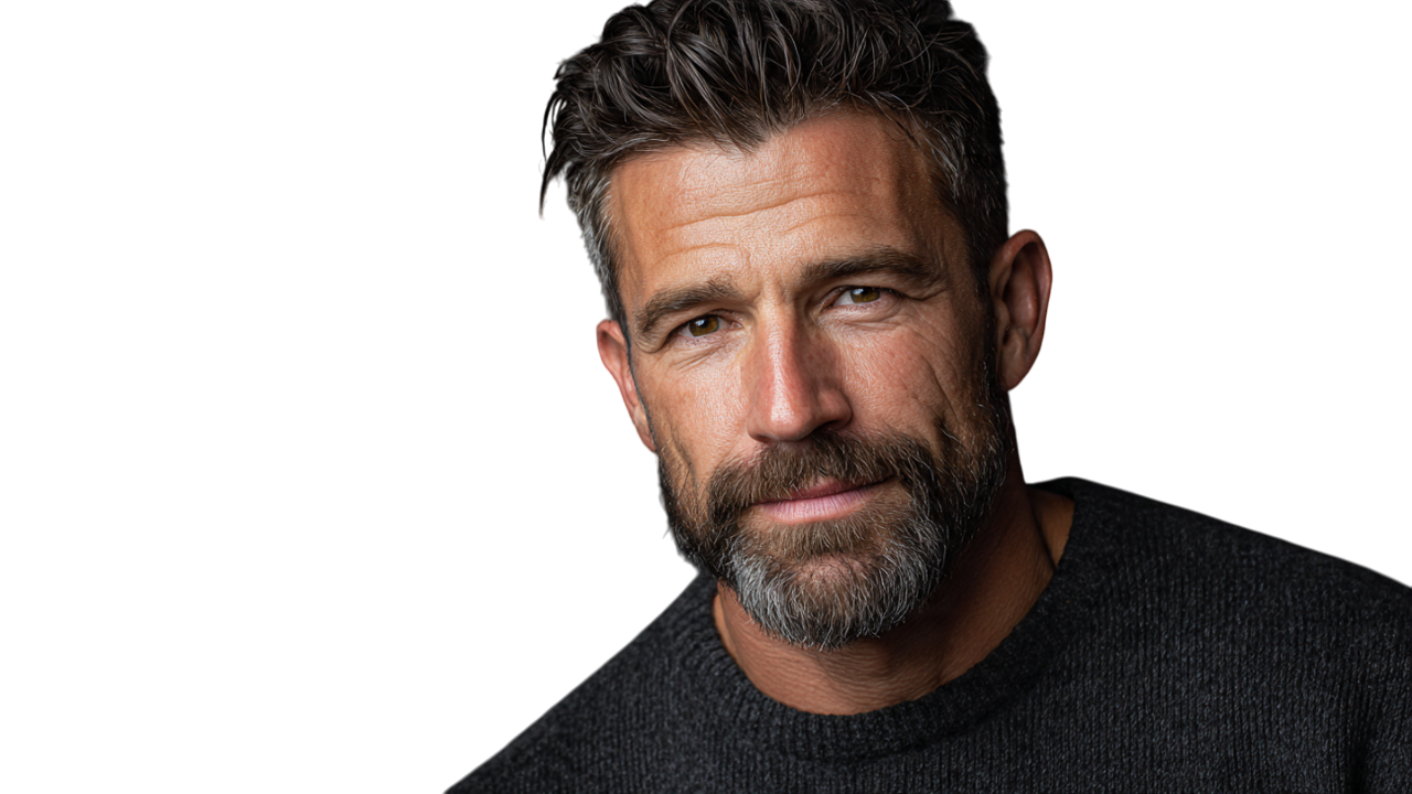 Professional man in blazer - Hair transplant patient